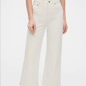 GAP High rise Wide Leg Crop Jeans
